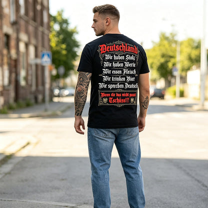 👕 50% RABATT! 🇩🇪 Deutschland Heritage T-Shirt – Patriotisches Print, weich & atmungsaktiv – Perfekt für Alltag, Fußball & Oktoberfest ✨