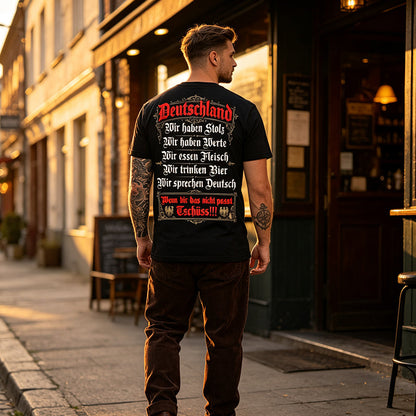 👕 50% RABATT! 🇩🇪 Deutschland Heritage T-Shirt – Patriotisches Print, weich & atmungsaktiv – Perfekt für Alltag, Fußball & Oktoberfest ✨