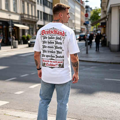 👕 50% RABATT! 🇩🇪 Deutschland Heritage T-Shirt – Patriotisches Print, weich & atmungsaktiv – Perfekt für Alltag, Fußball & Oktoberfest ✨