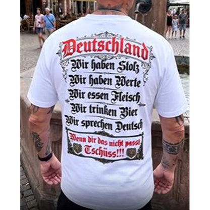 👕 50% RABATT! 🇩🇪 Deutschland Heritage T-Shirt – Patriotisches Print, weich & atmungsaktiv – Perfekt für Alltag, Fußball & Oktoberfest ✨
