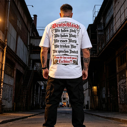 👕 50% RABATT! 🇩🇪 Deutschland Heritage T-Shirt – Patriotisches Print, weich & atmungsaktiv – Perfekt für Alltag, Fußball & Oktoberfest ✨